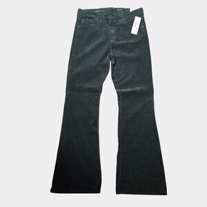 AG Adriano Goldschmied Farrah High Rise Boot Cut Corduroy Pants Green 32X32 NWT